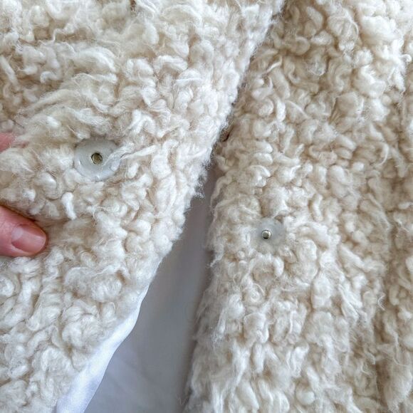Lost + Wander Sherpa Teddy Coat - Ivory | Size S - Picture 5 of 8